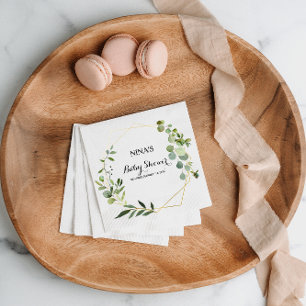 Guardanapo De Papel Chá de fraldas de Folhas Verdes Tropicais