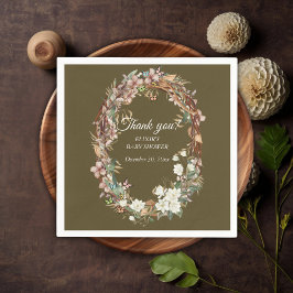 Guardanapo De Papel Chá de fraldas de Fotografia Floral do Whimsical W