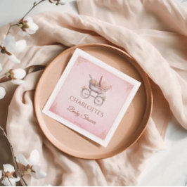 Guardanapo De Papel Chá de fraldas de Garota Clássica de Vintage Rosa