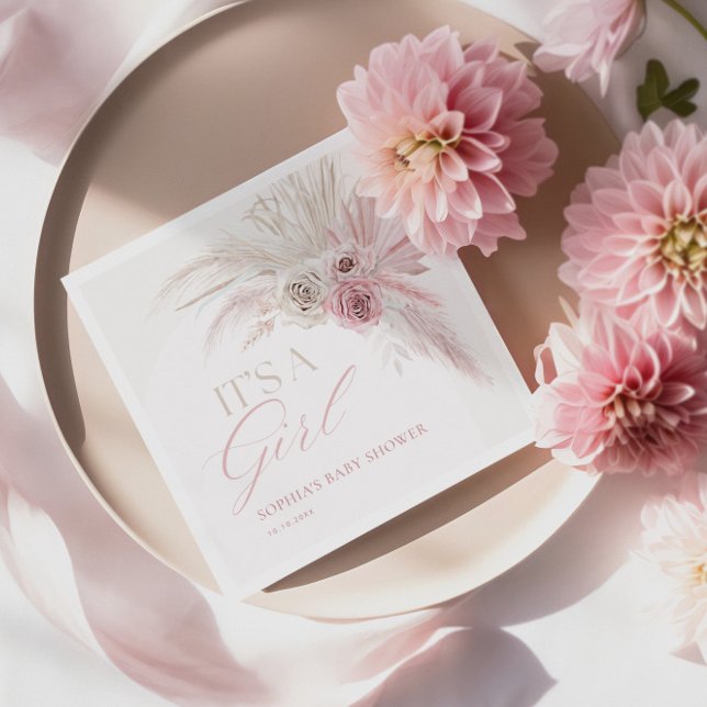 Guardanapo De Papel Chá de fraldas de Garota de Arco Rosa Suave (Criador carregado)