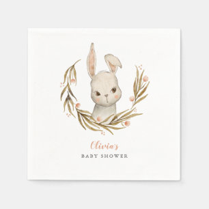 Guardanapo De Papel Chá de fraldas de Garota do Tema de Bunny Woodlan