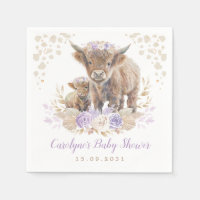 Chá de fraldas de Garota-Vaca Roxo Highland