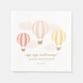 Guardanapo De Papel Chá de fraldas de Garotas de Ar Quente Rosa