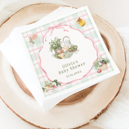 Guardanapo De Papel Chá de fraldas De Garotas De Mercado De Agricultor