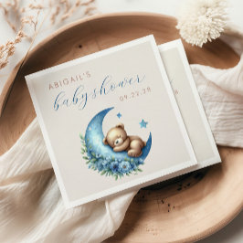 Guardanapo De Papel Chá de fraldas de Garoto Azul-Lua