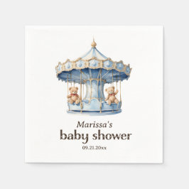 Guardanapo De Papel Chá de fraldas de Garoto Gêmeo do Urso de Teddy Pe