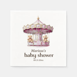 Guardanapo De Papel Chá de fraldas de gêmea do Urso de Teddy Personali