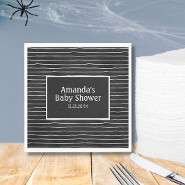 Guardanapo De Papel Chá de fraldas de Halloween das Linhas Negras