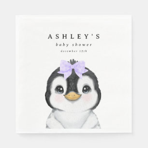 Guardanapo De Papel Chá de fraldas de inverno Pinguim Gato