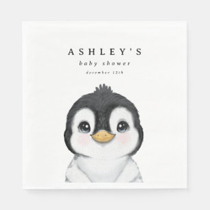 Guardanapo De Papel Chá de fraldas de inverno Pinguim Gato