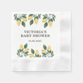 Guardanapo De Papel Chá de fraldas de limão