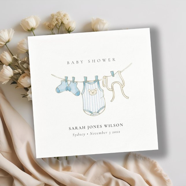 Guardanapo De Papel Chá de fraldas de linha de estreia de bebezinho az (Criador carregado)