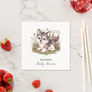 Guardanapo De Papel Chá de fraldas de Lobo Feliz Magnético
