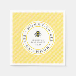 Guardanapo De Papel Chá de fraldas De Mamãe A Abelha Da Vintage