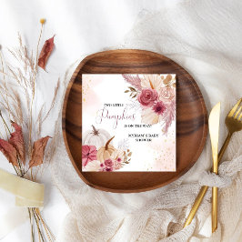 Guardanapo De Papel Chá de fraldas de Menina Floral Rosa-Rosa