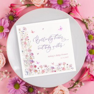 Guardanapo De Papel Chá de fraldas De Menina Rosa Púrpura