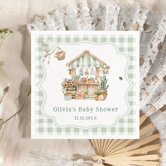 Guardanapo De Papel Chá de fraldas De Mercado De Agricultores Cultivad (Criador carregado)