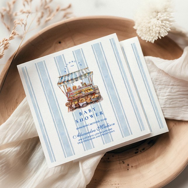 Guardanapo De Papel Chá de fraldas de mercado para agricultores azuis (Criador carregado)