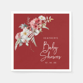 Guardanapo De Papel Chá de fraldas de Natal