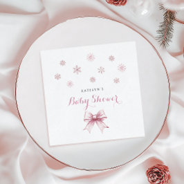 Guardanapo De Papel Chá de fraldas de natal de inverno