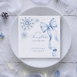 Guardanapo De Papel Chá de fraldas de Neve Azul Napkins