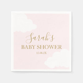 Guardanapo De Papel Chá de fraldas de Nuvem Rosa Napkins