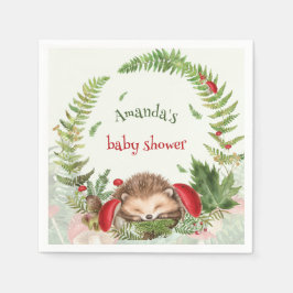 Guardanapo De Papel Chá de fraldas de ourivesaria floral da floresta f