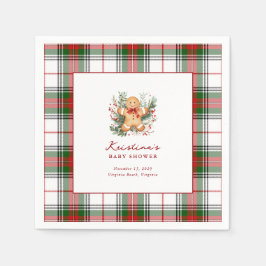 Guardanapo De Papel Chá de fraldas de Pão de Natal Cocktail Napkin