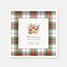 Guardanapo De Papel Chá de fraldas de Pão de Natal Cocktail Napkin