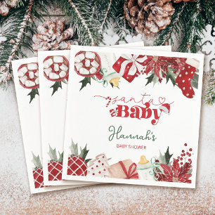 Guardanapo De Papel Chá de fraldas de Papais noeis de Natal