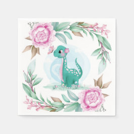 Guardanapo De Papel Chá de fraldas de Penônio Rosa, Borboleta do Dinos