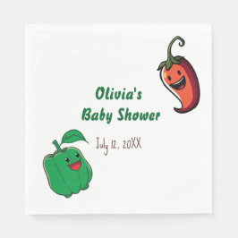 Guardanapo De Papel Chá de fraldas de pimentões sorridentes