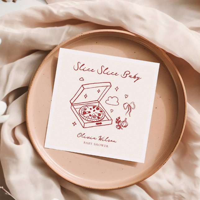 Guardanapo De Papel Chá de fraldas de Pizza Bebê Fatia Fatia (Criador carregado)