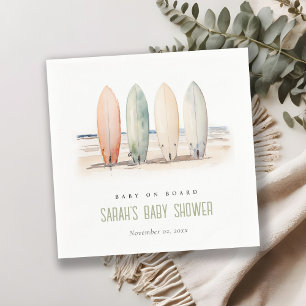 Guardanapo De Papel Chá de fraldas De Placa Surfboard Neutral No Conse