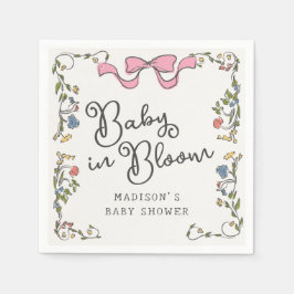 Guardanapo De Papel Chá de fraldas de Portas Florais do Partido do Jar