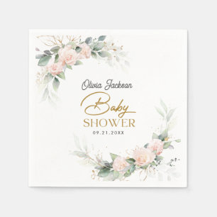 Guardanapo De Papel Chá de fraldas de Quadro Eucalyptus Floral Boho Bl
