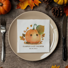 Guardanapo De Papel Chá de fraldas de queda de abóbora doce