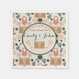 Guardanapo De Papel Chá de fraldas de Revisão de Gênero da Sala de Fug