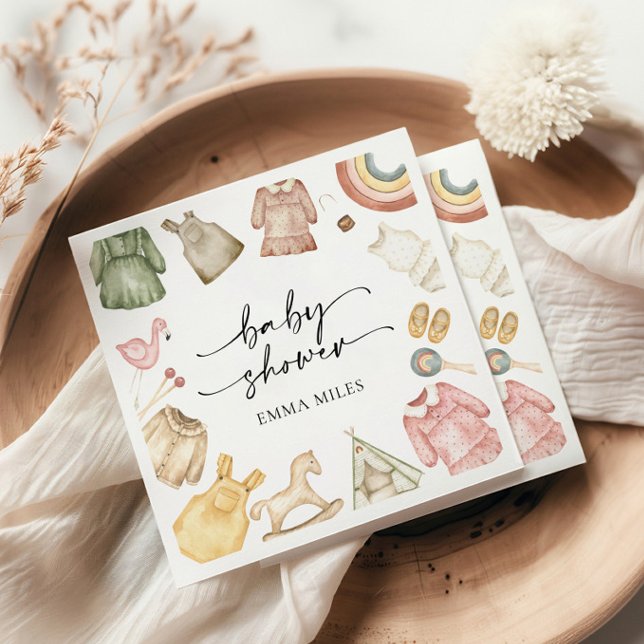 Guardanapo De Papel Chá de fraldas de Roupas Meninas Napkins (Criador carregado)