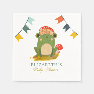 Guardanapo De Papel Chá de fraldas de Sapo de Cachorro de Aquarela