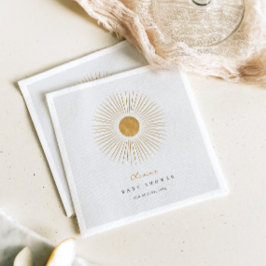 Guardanapo De Papel Chá de fraldas de sol moderno Papel mínimo Napkin