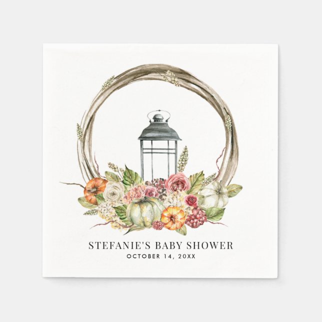 Guardanapo De Papel Chá de fraldas de soleira russa de queda de aquare (Frente)