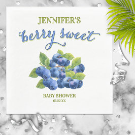 Guardanapo De Papel Chá de fraldas de Tema Berry Sweet Blueberry