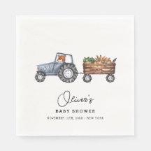 Chá de fraldas de Urso de Teddy com Trator de Faze