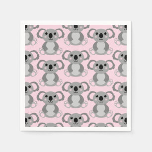 Guardanapo De Papel Chá de fraldas de Urso Koala Rosa