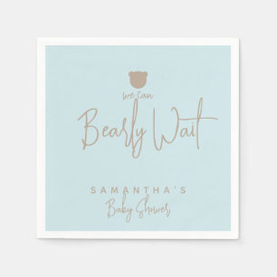 Guardanapo De Papel Chá de fraldas de urso moderno minimalista