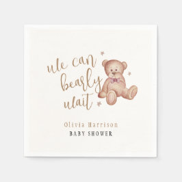 Guardanapo De Papel Chá de fraldas de Urso Simples e Bonito