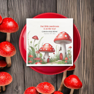 Guardanapo De Papel Chá de fraldas de Woodland Red Mushroom Fungi
