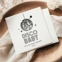 Chá de fraldas 'Disco Baby' da Silver Disco Ball