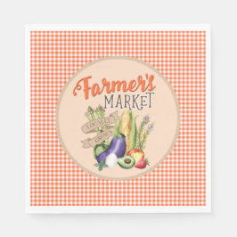 Guardanapo De Papel Chá de fraldas do mercado de agricultores